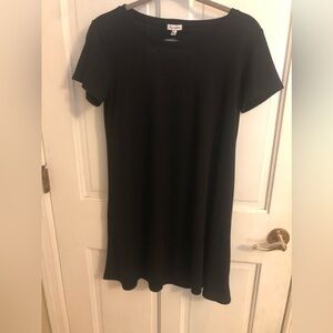 NWT Love, Fire Black Short Sleeve Tee Shirt Dress